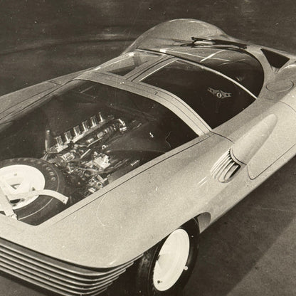 Vintage Concept Car Photo Photograph Print Unidentified Fiat Alfa Romeo