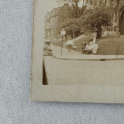 Vintage Photo Photograph 1929 St George's Church Car Automobile Building