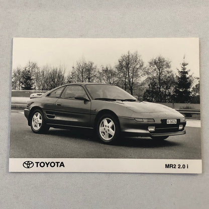 Vintage Toyota MR2 Car Factory Press Photo Photograph