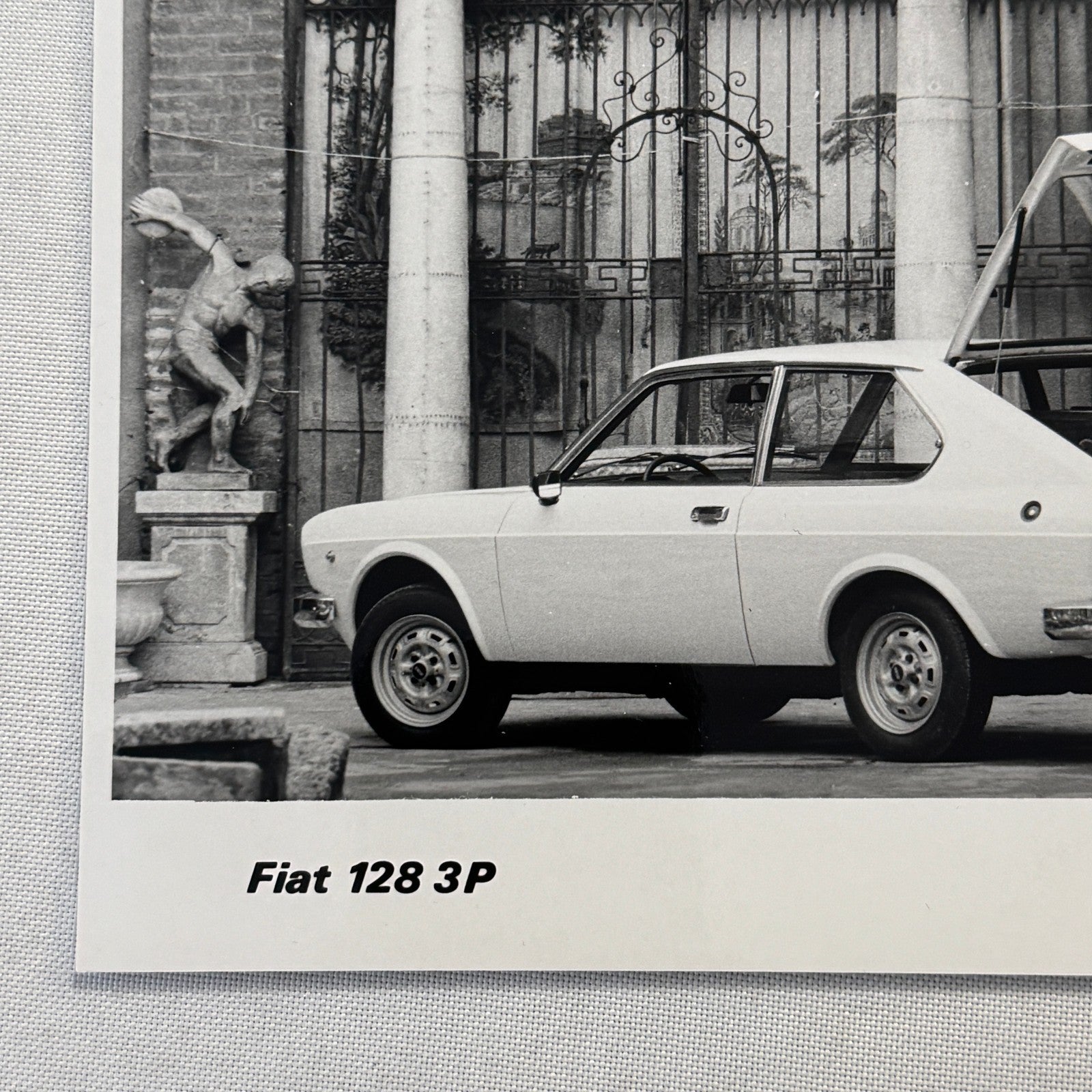 Fiat 128 3P Car Factory Press Photo Photograph Print Vintage 1976