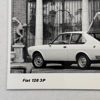 Fiat 128 3P Car Factory Press Photo Photograph Print Vintage 1976