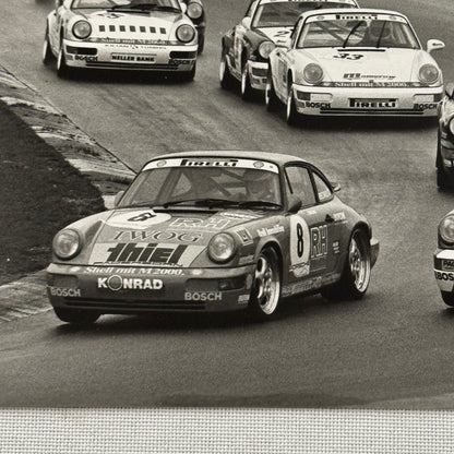 Porsche Racing press Photograph Rally Monte Carlo 911 1992 Porsche Carrera Cup