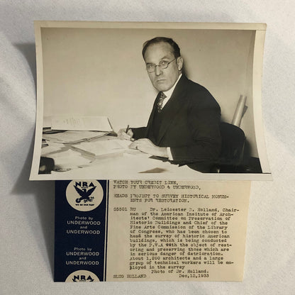Press Photo Photograph American Insitute of Arhitects Historic Building Chair