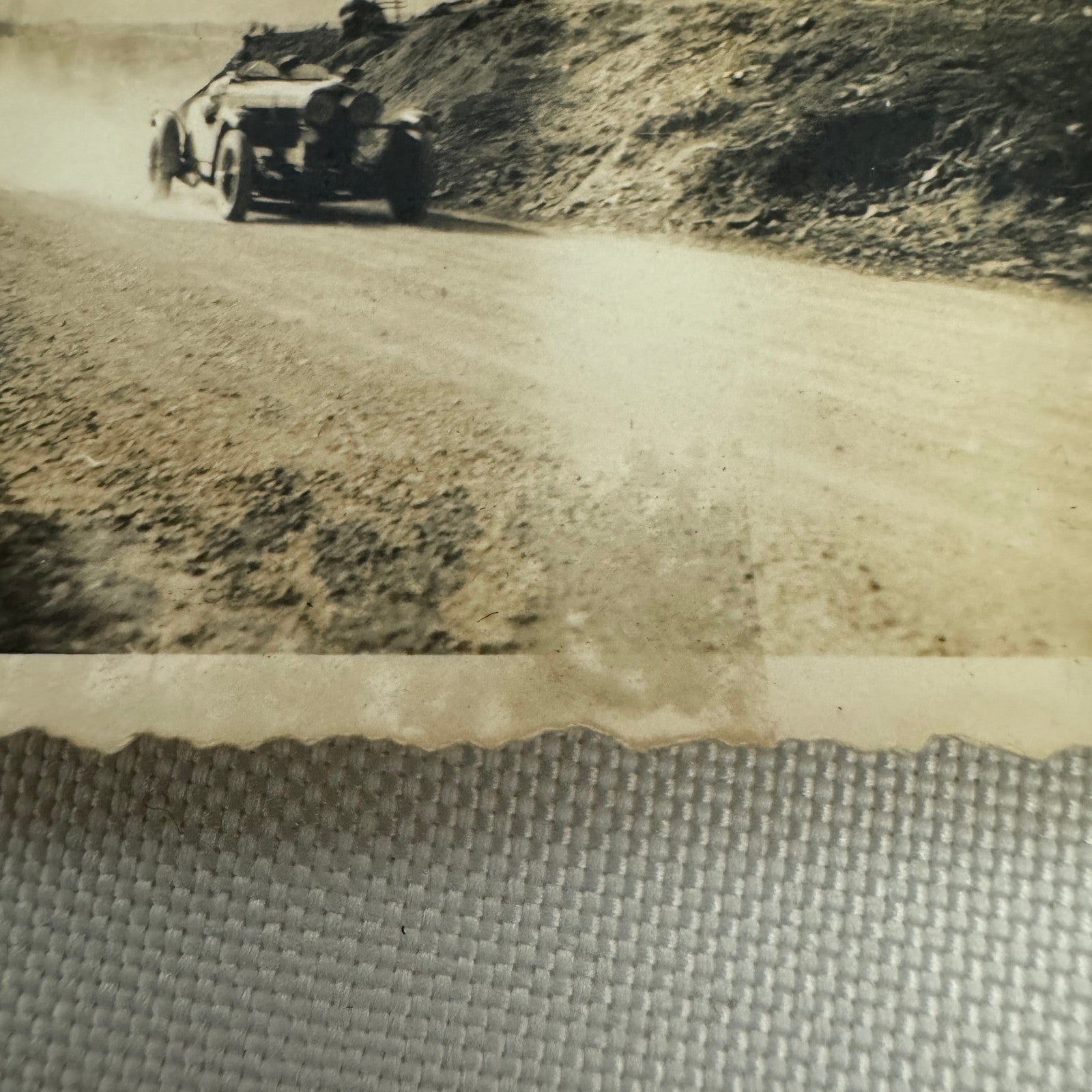 Vintage Racing Car Photo Photograph Early Automobile Motorsport