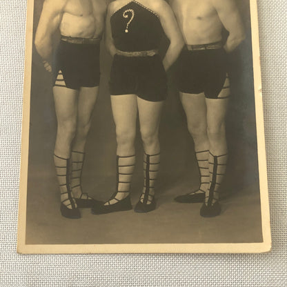 Circus Performer Aerial Acrobats Rinaldos Trio RPPC Real Photo Postcard