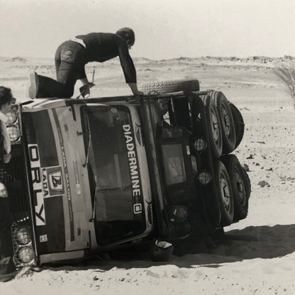 1980 Transafrica Rally Rallye Photo Photograph DPPI Truck Crash Wreck Africa
