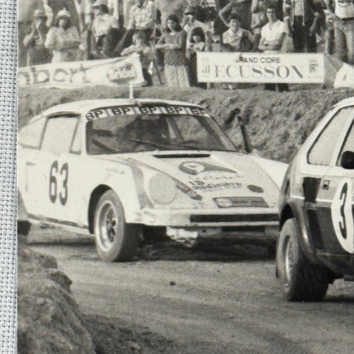 Vintage Rally Racing Photo Photograph Print DPPI Porsche 911 Volvo Car