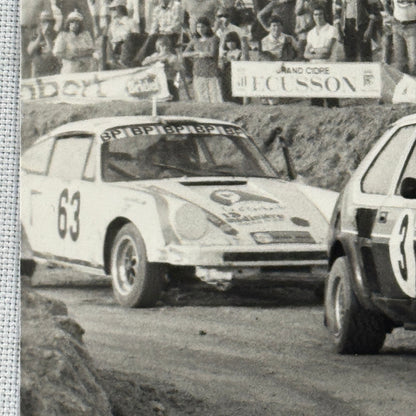 Vintage Rally Racing Photo Photograph Print DPPI Porsche 911 Volvo Car