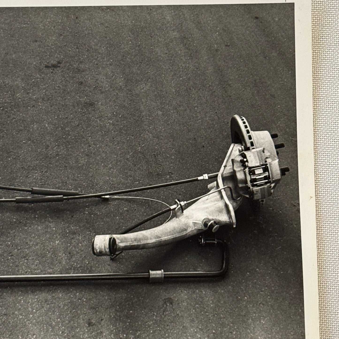 Vintage Porsche Parts Photo Photograph Brakes