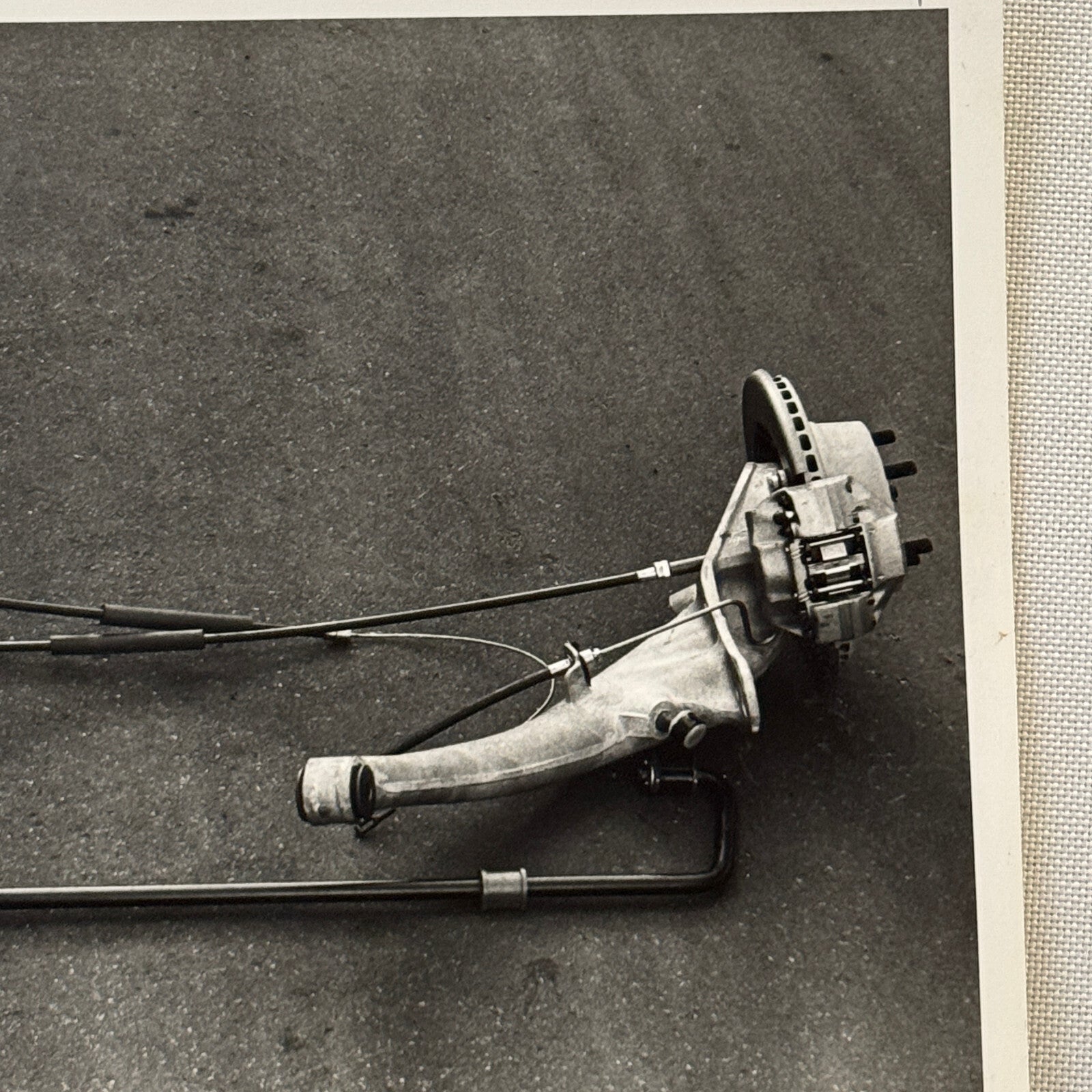 Vintage Porsche Parts Photo Photograph Brakes