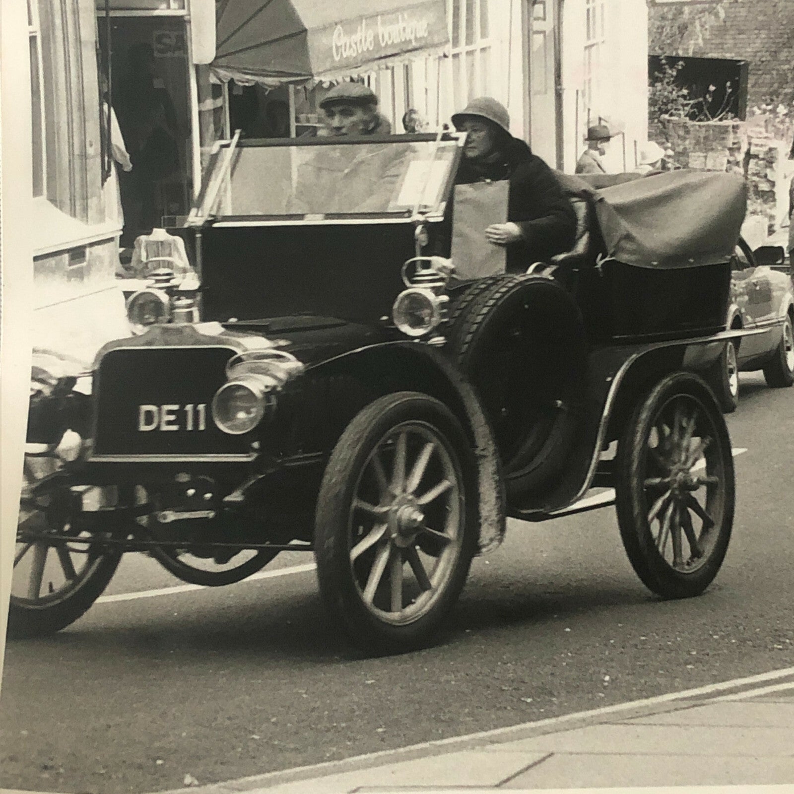 Vintage Press Photo Antique Car Rally Rallye Run Photograph Print Veteran Car 