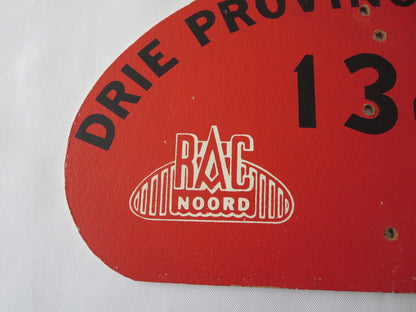 1969 RAC Noord Drie Provincien Rit Car Rally Rallye Participant Plate Coca Cola