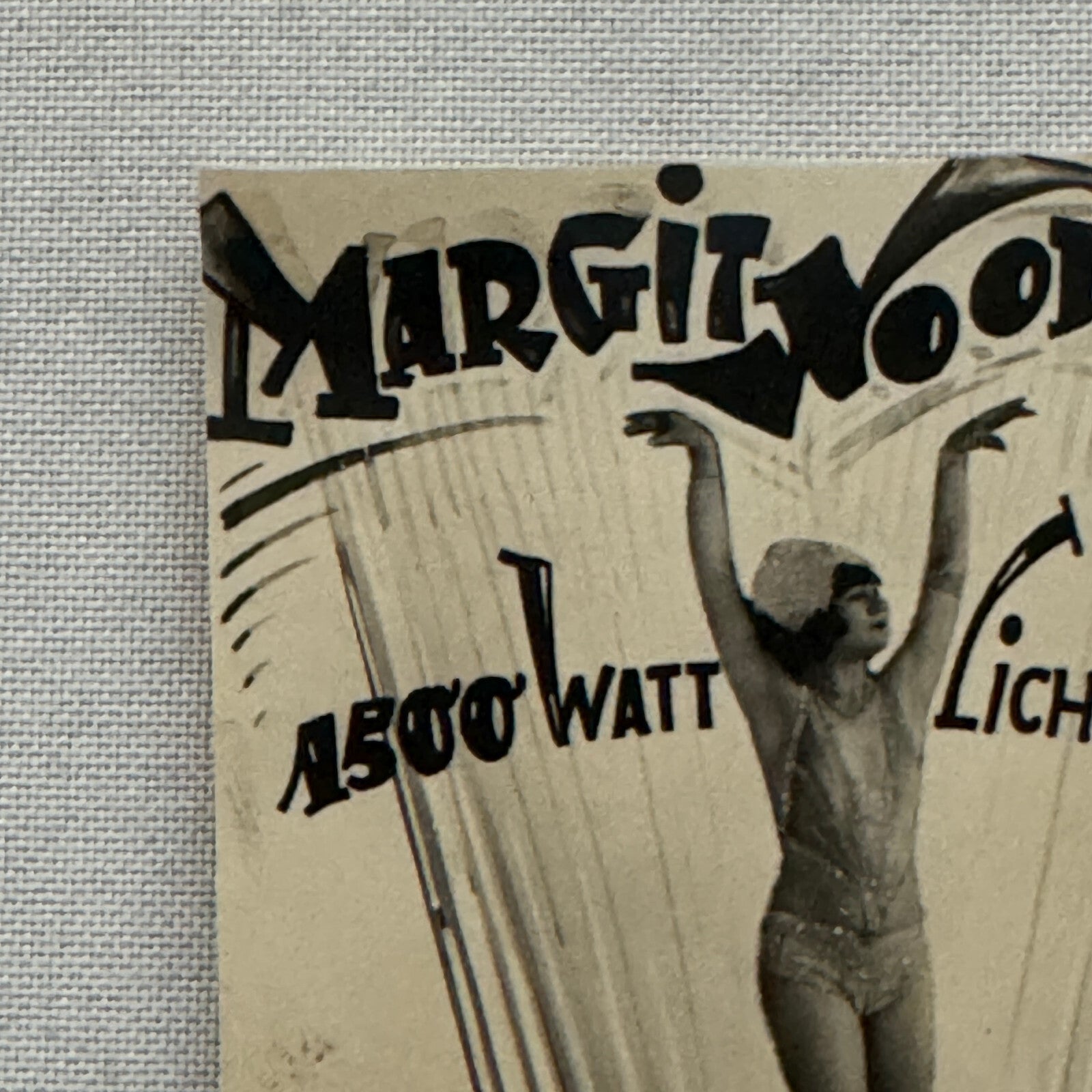 Vintage Circus Performer Postcard Post Card Acrobat Margit Woodward