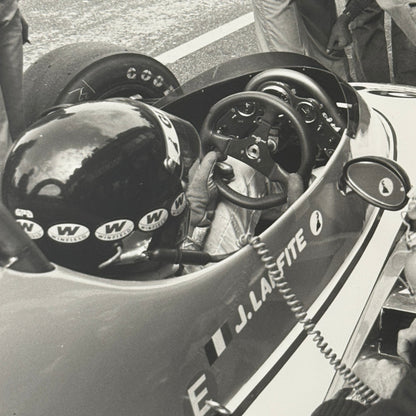 Jacques Laffite Racing Driver DPPI Press Photo Photograph Print Vintage