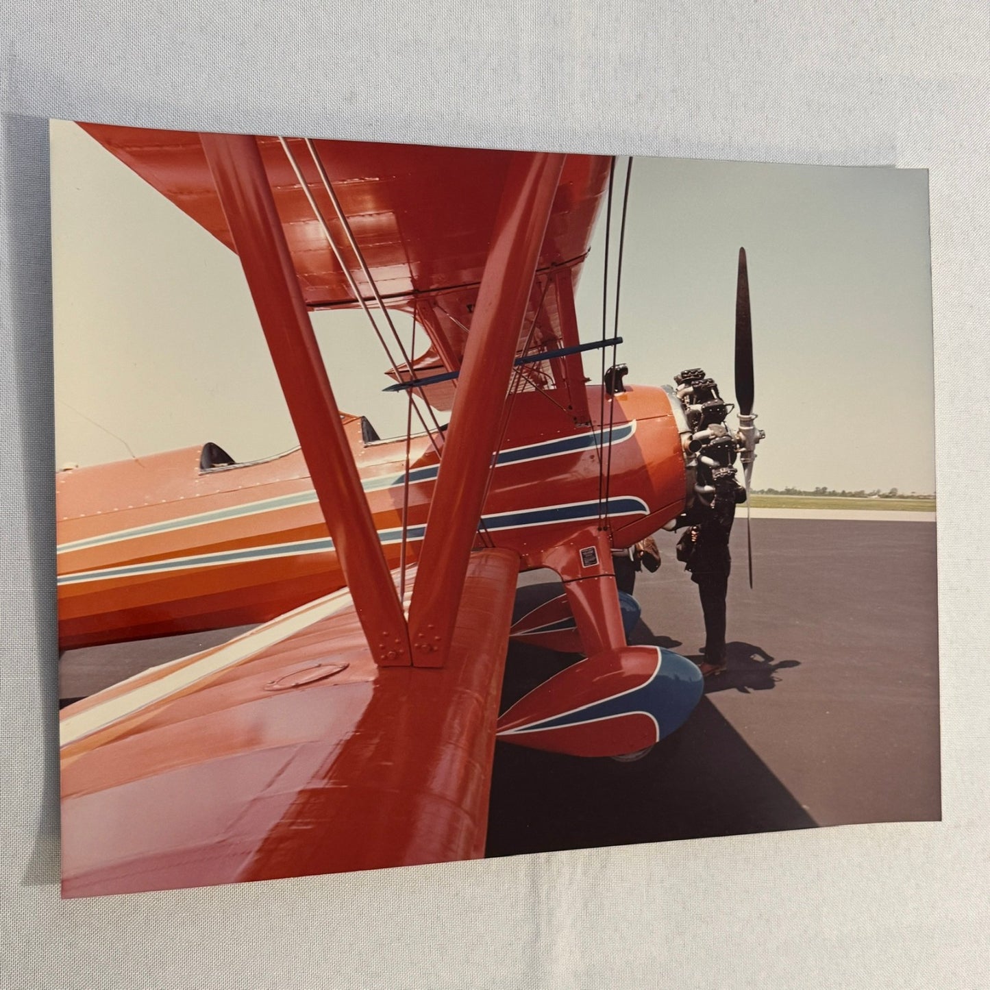 Vintage Aerobatic Aircraft Airshow Photo Large Aviation Photograph 1970s 1980s