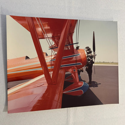 Vintage Aerobatic Aircraft Airshow Photo Large Aviation Photograph 1970s 1980s