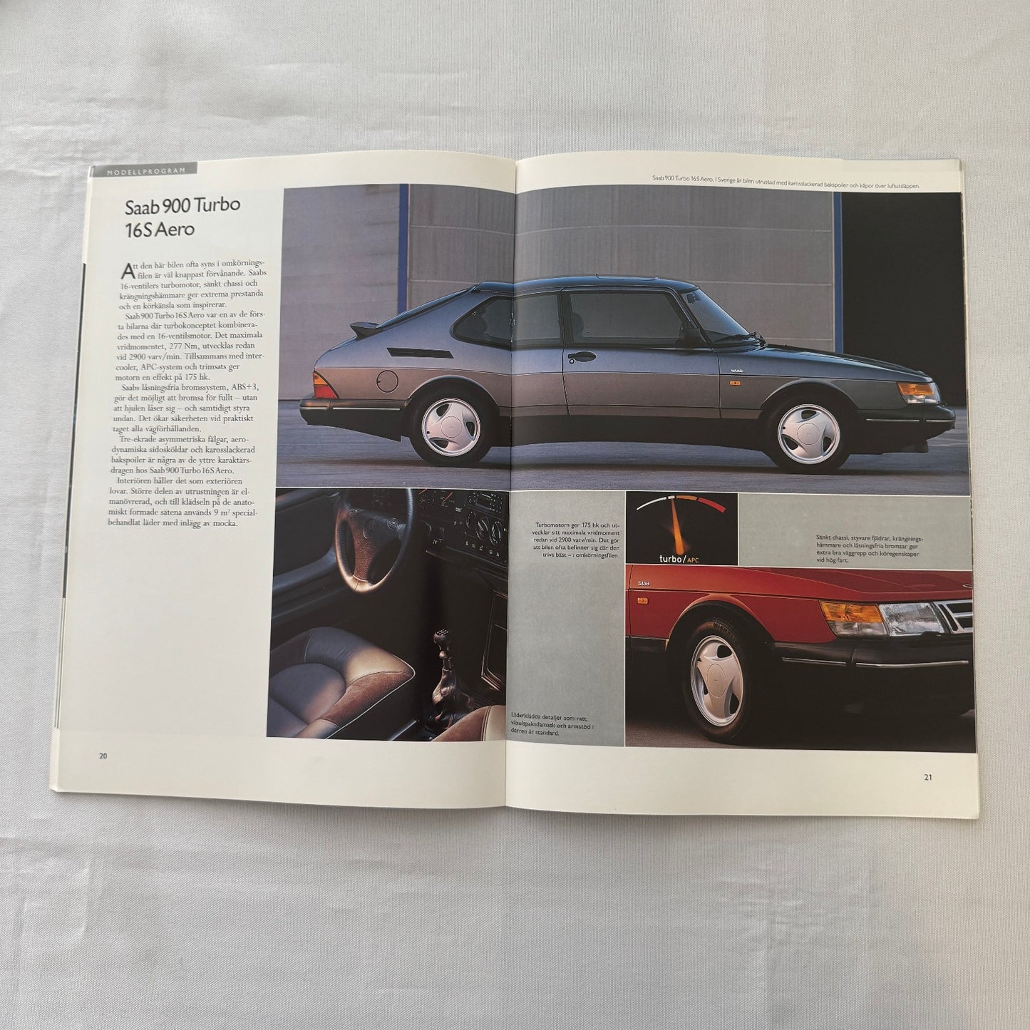 1992 Saab 900 Car Sales Brochure Catalog 900S 900i 900 Turbo Aero SWEDISH