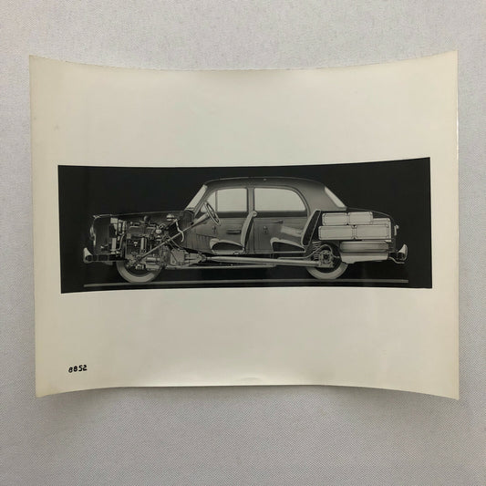Vintage Cutaway Car Automobile Press Photo Photograph Print - Unknown Model 
