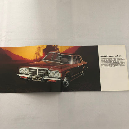 Vintage Toyota Crown Car Sales Brochure Catalog GERMAN TEXT European 2000 2600