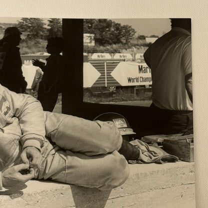Vintage Racing Photo Peter Gethin 1972 Rome Grand Prix Race Italy Italian