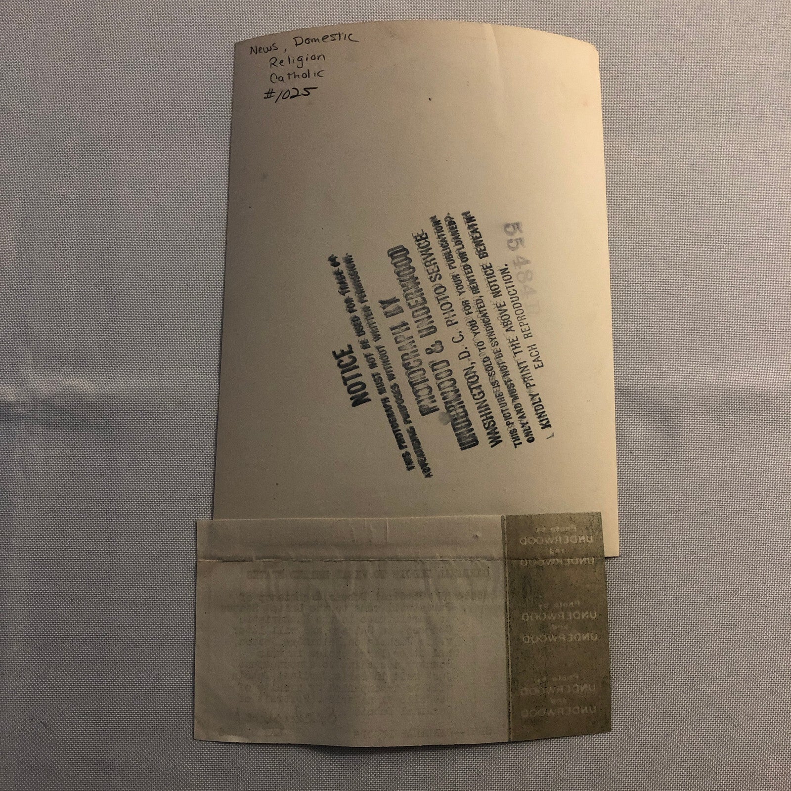 1926 Press Photo Cardinal Dubois Archbishop of Paris Catholic Photograph