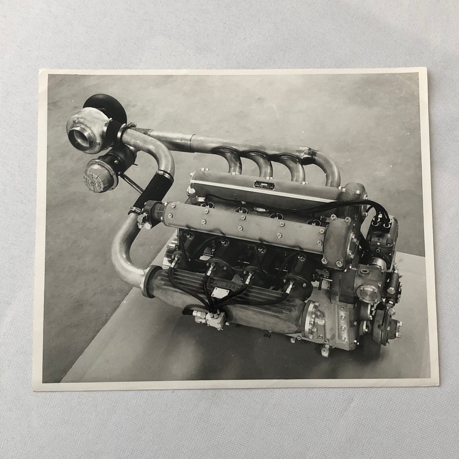 Indy Indianapolis 500 Racing Photo Photograph Offenhauser Garrett Turbocharger