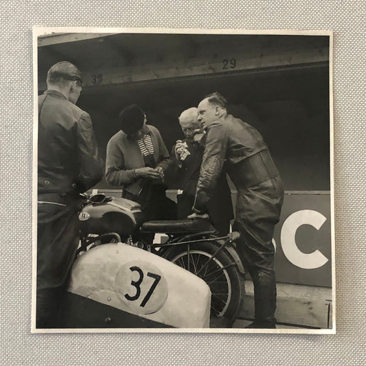 Vintage Motorcycle Racing Photo Photograph Germany
