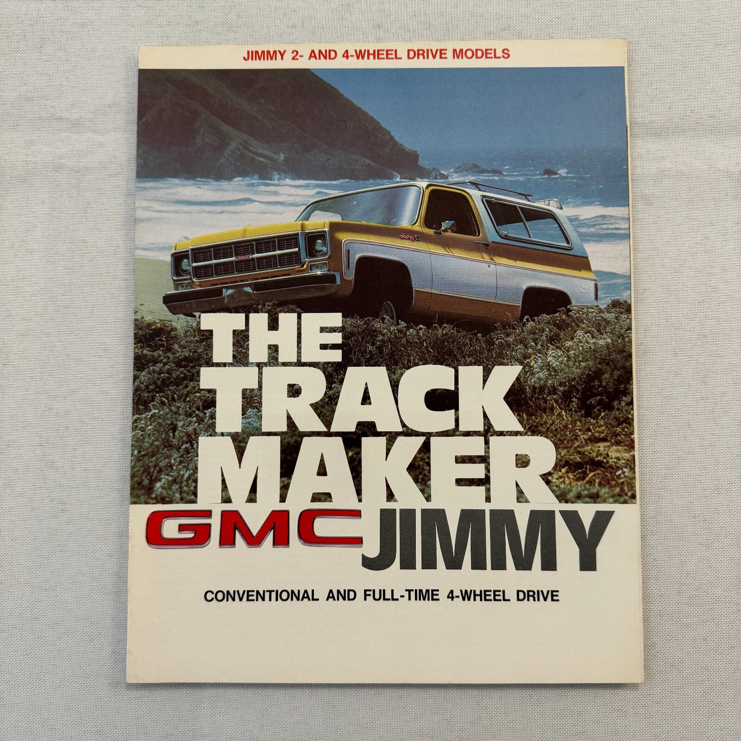 GMC Jimmy Truck Sales Brochure Catalog 4 Wheel Drive 2 Wheel Drive Vintage