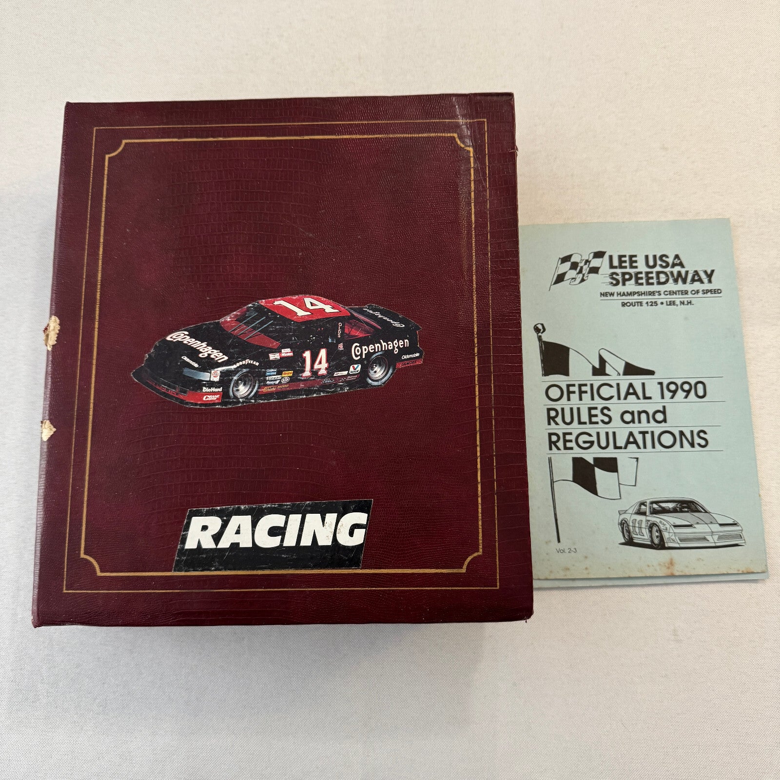 1990 Stock Car Racing Scrapbook Stockcar NASCAR Vintage Over 100 Photographs