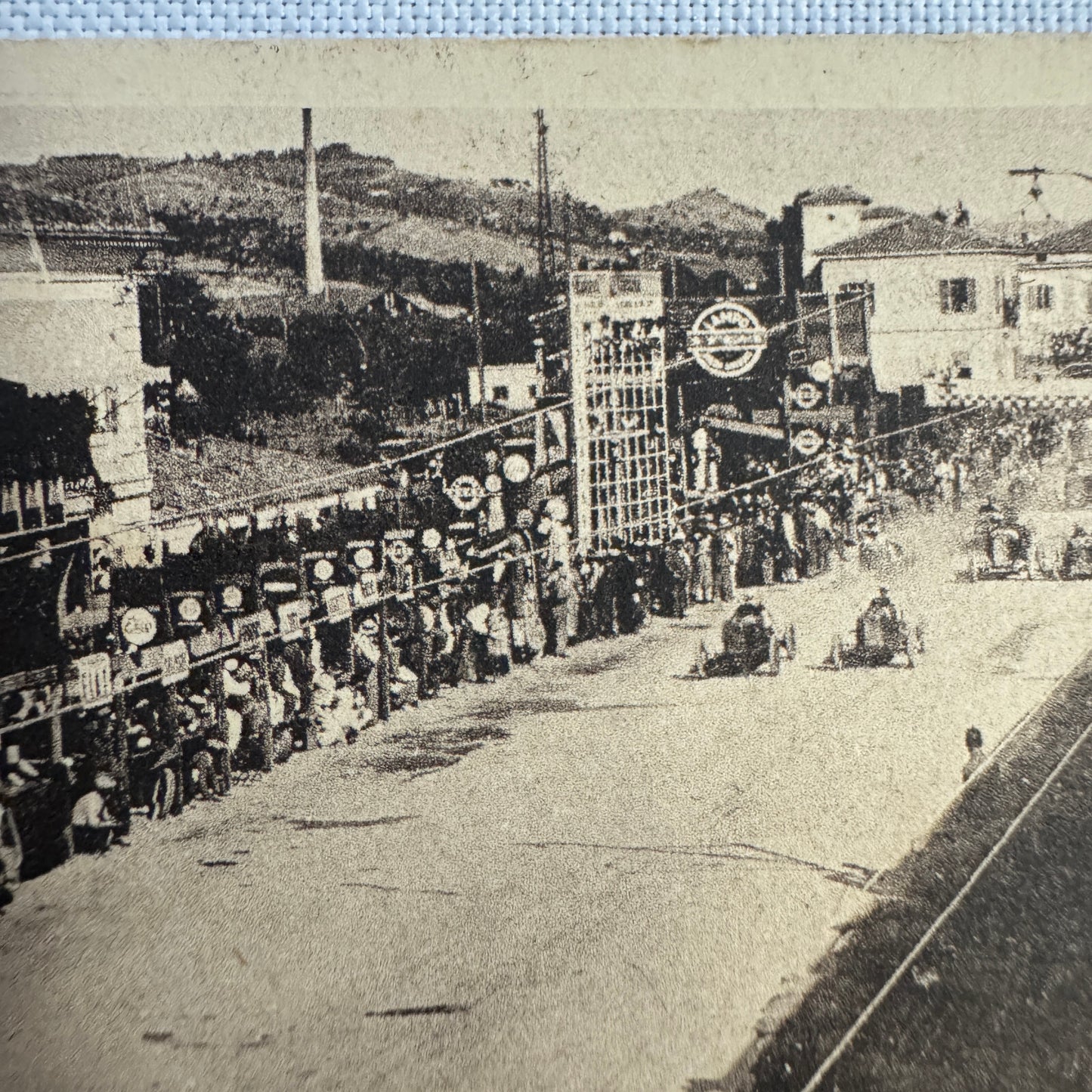 Vintage Racing Car Postcard Post Card Pescara Riviera Coppa Acerbo La Partenza