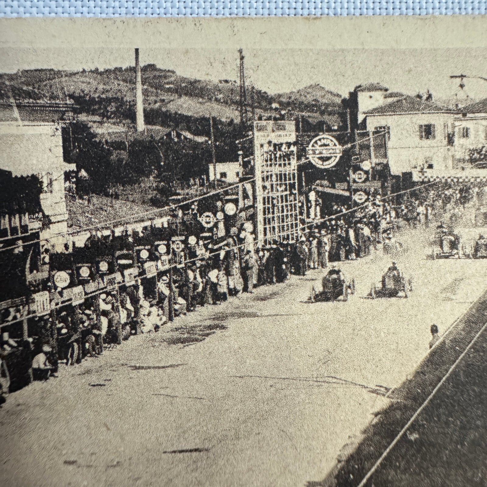 Vintage Racing Car Postcard Post Card Pescara Riviera Coppa Acerbo La Partenza