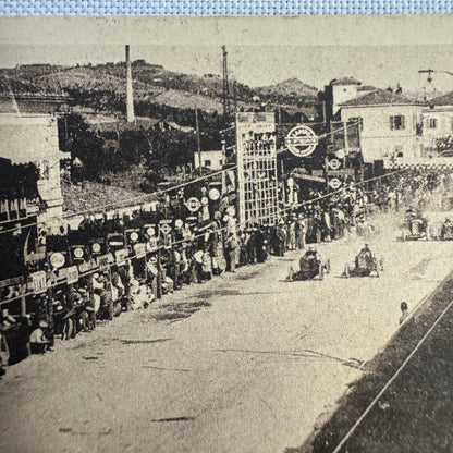 Vintage Racing Car Postcard Post Card Pescara Riviera Coppa Acerbo La Partenza