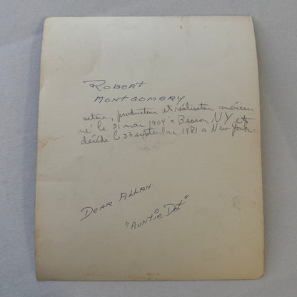 Vintage Actor Photograph Robert Montgomery Working Out Photo Medicine Ball