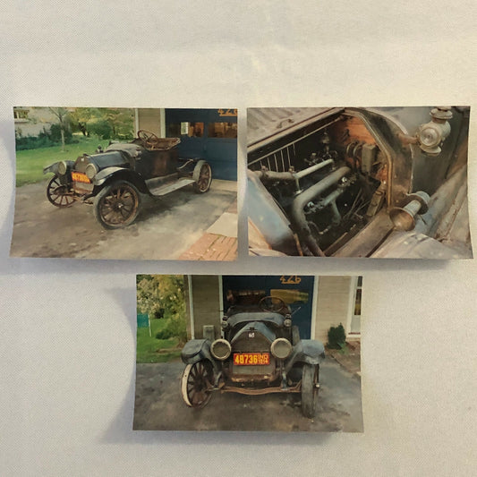 Vintage 1914 Buick Model B25 Barn Find Car Photo Photograph Print Lot of 3