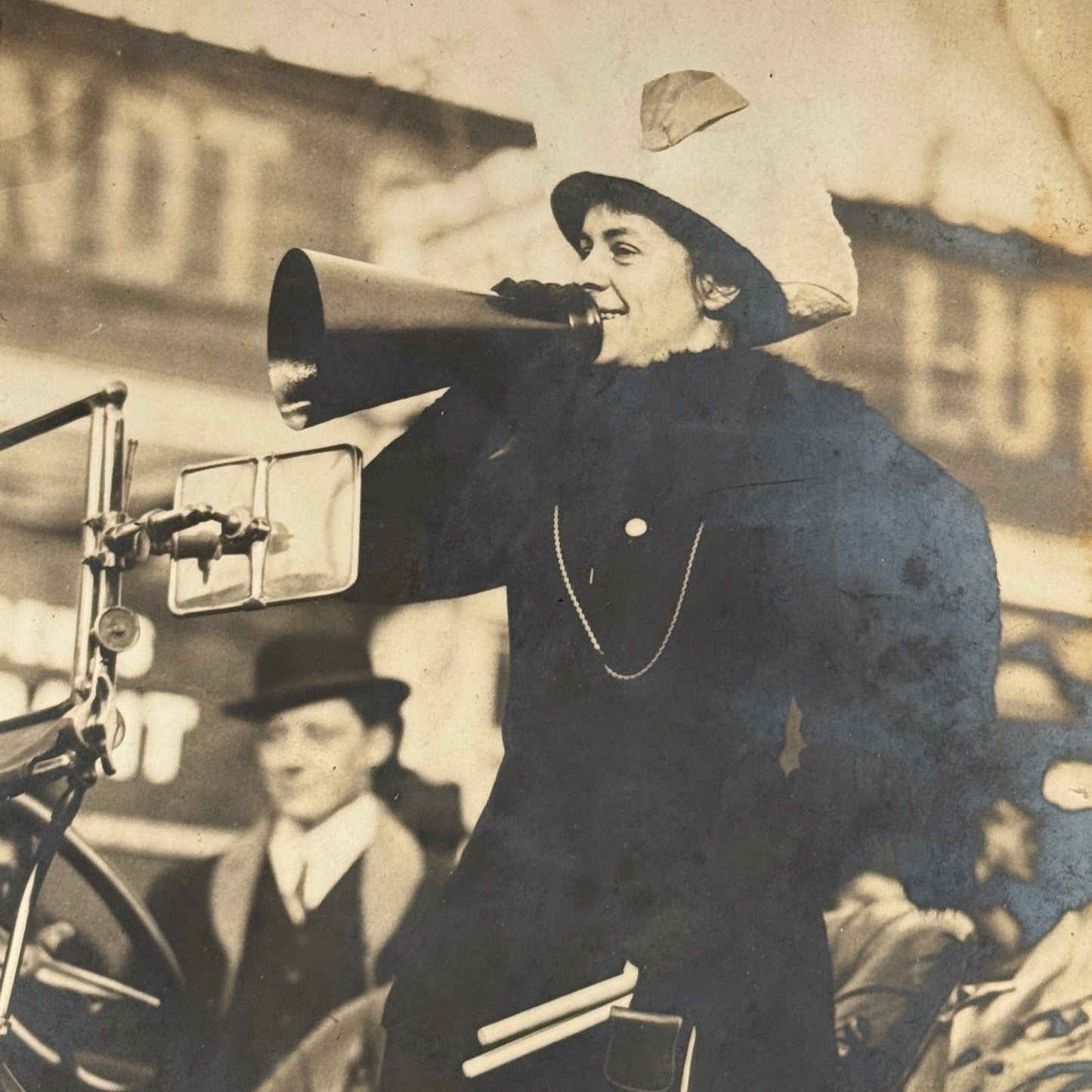 Vintage Press Photo Suffragette General Rosalie Jones March New York Albany 1915