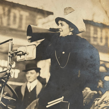 Vintage Press Photo Suffragette General Rosalie Jones March New York Albany 1915