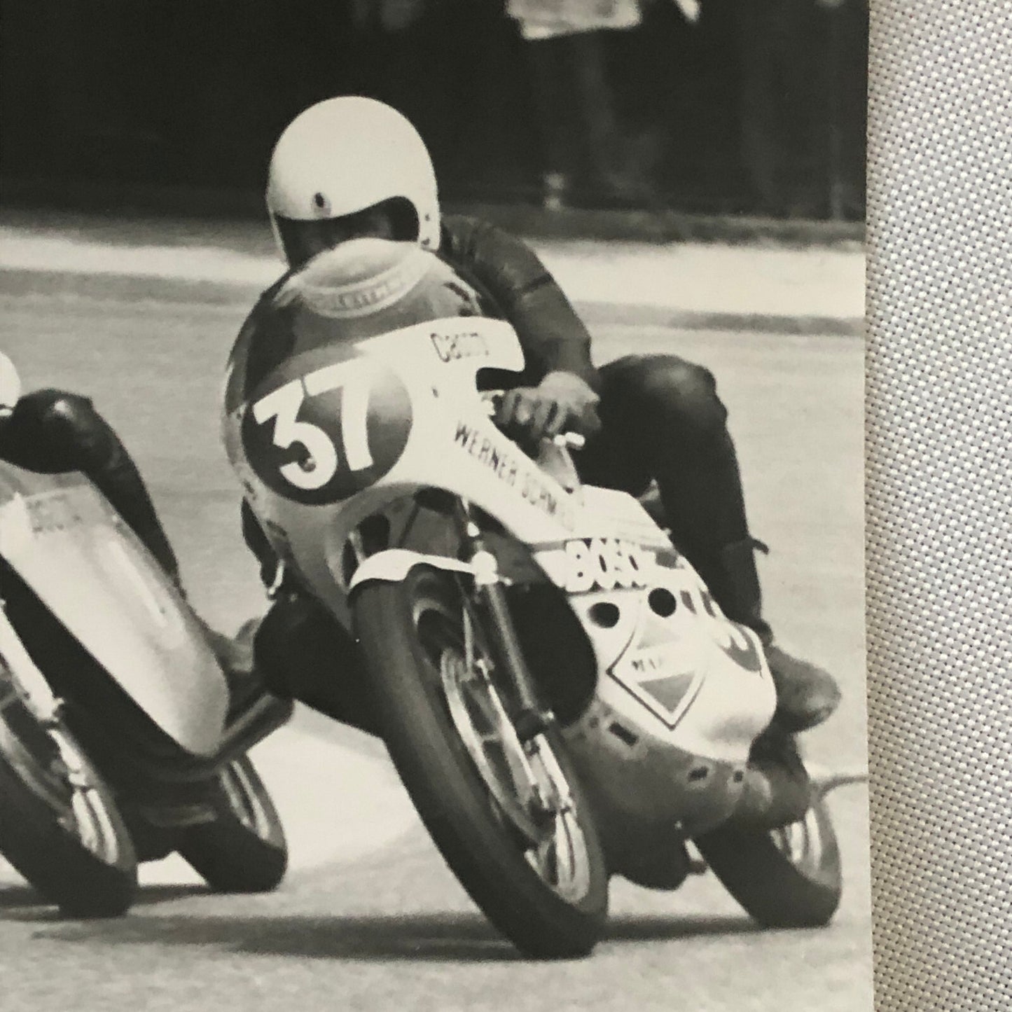 Vintage Motorcycle Racing Photo Photograph Bikes Riders Suzuki