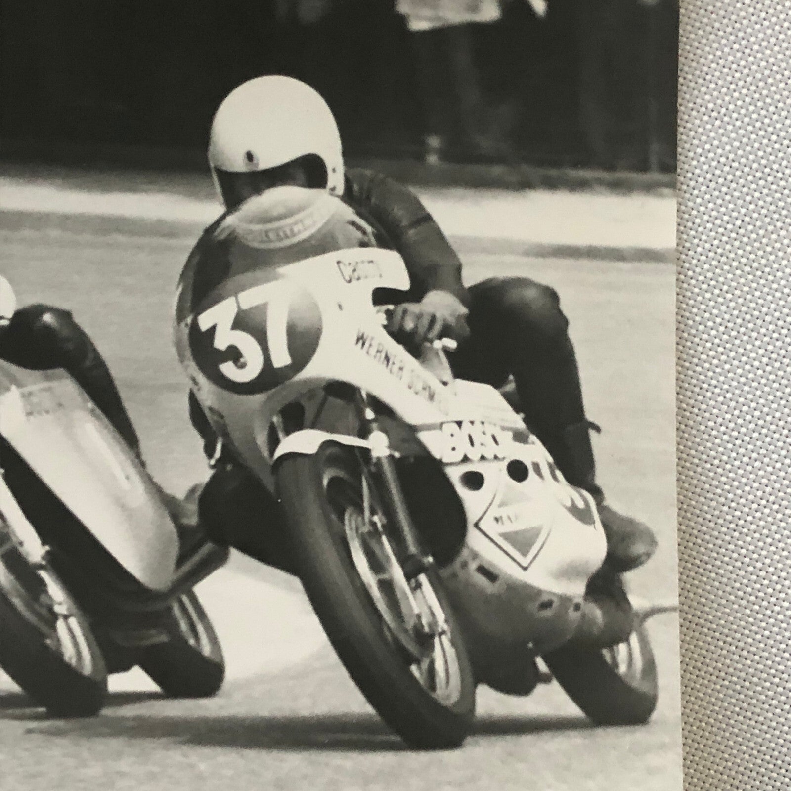 Vintage Motorcycle Racing Photo Photograph Bikes Riders Suzuki