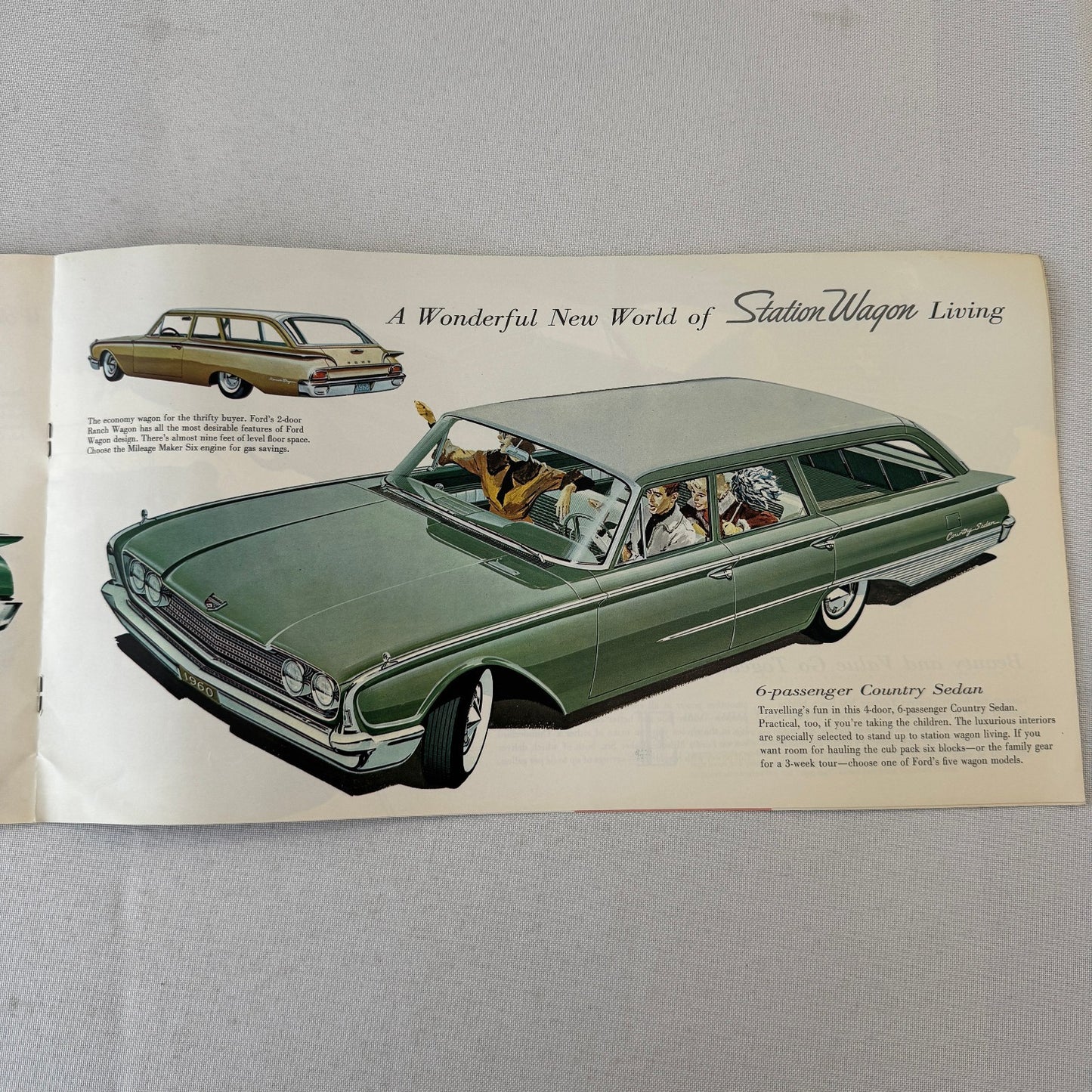 1960 Ford Car Sales Brochure Canadian Galaxie Fairlane Starliner Sunliner