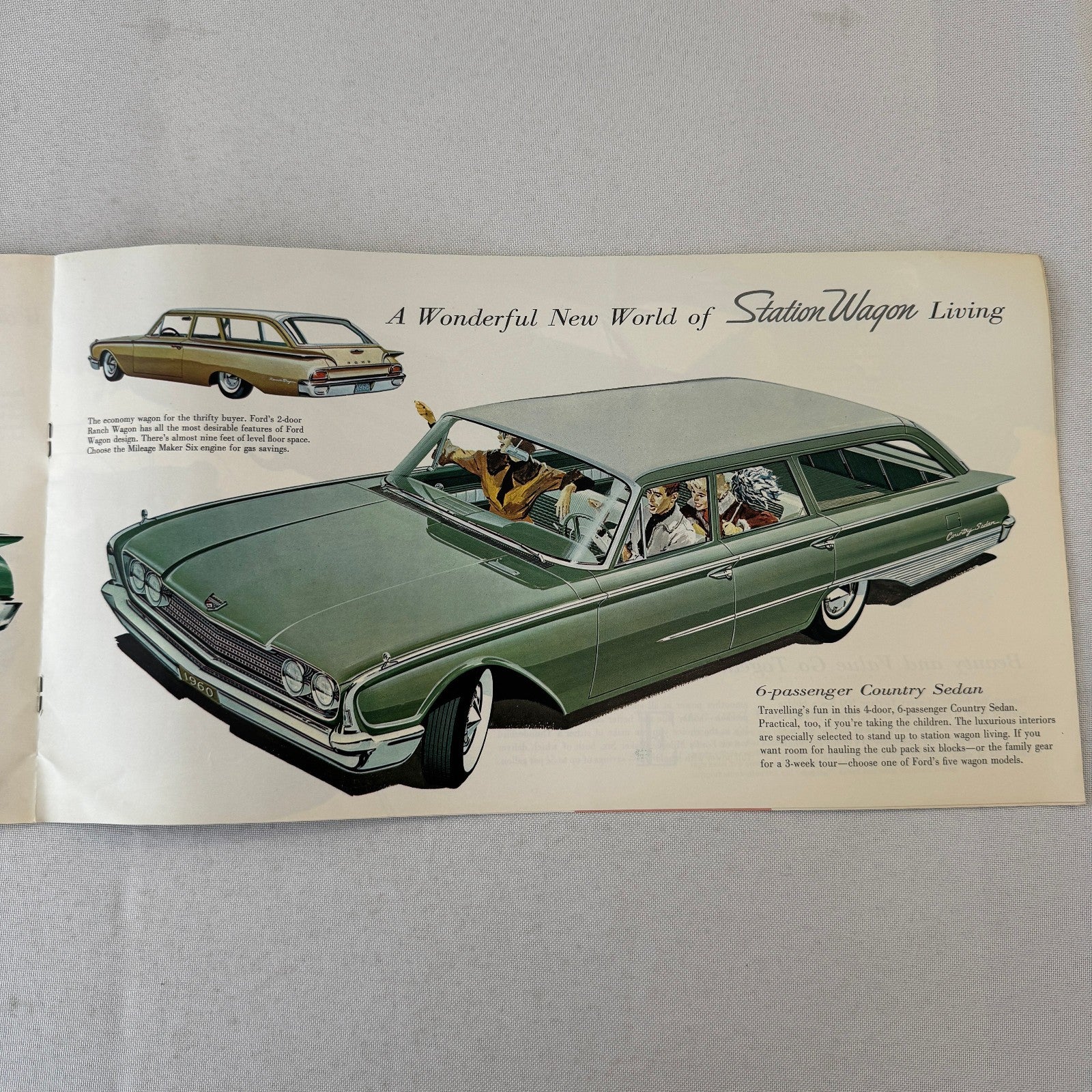 1960 Ford Car Sales Brochure Canadian Galaxie Fairlane Starliner Sunliner