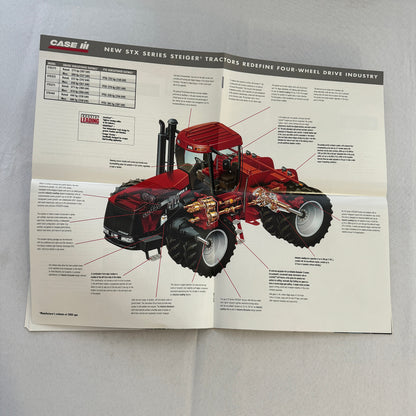 Case STX Series Steiger Tractor Sales Brochure Catalog Advertising 275 to 440 HP