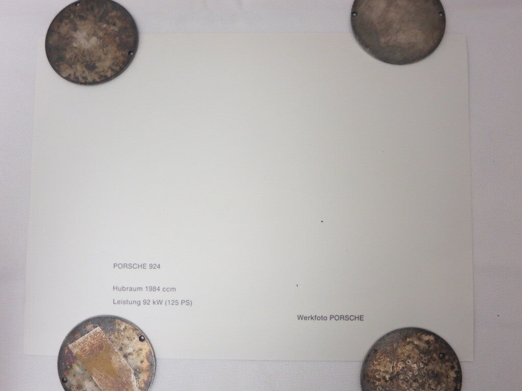 Porsche 924 Factory Press Photograph Photo Image Picture - Authentic 1980s