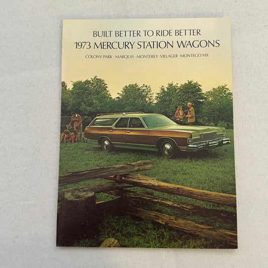1973 Mercury Station Wagon Sales Brochure Catalog Montego Colony Park Marquis +