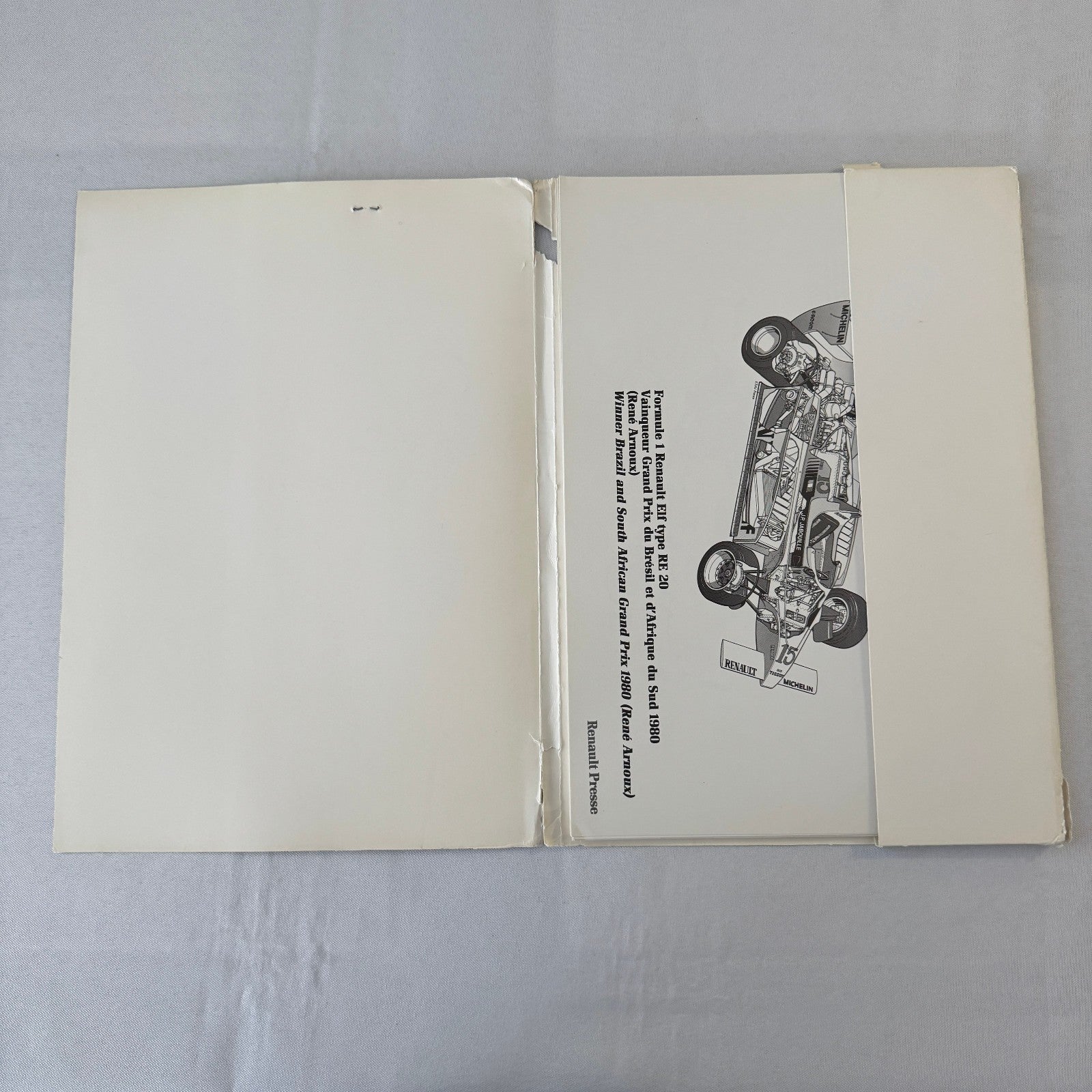 1980 Renault Sport Racing Team Press Kit Rene Arnoux JP Jabouille
