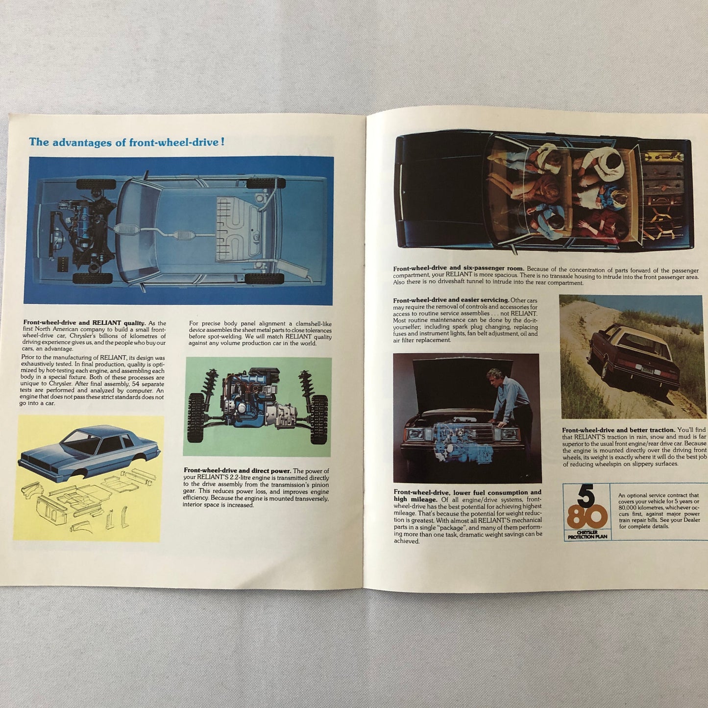 1981 Plymouth Reliant K Car Sales Brochure Catalog Coupe Sedan Station Wagon