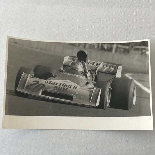 Vintage Racing Photo Photograph Jean-Pierre Beltoise 1973 JP Beltoise BRM Car