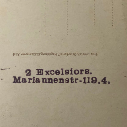 Circus Performer Real photo Postcard Post Card RPPC Bicycle Act 2 Excelsiors