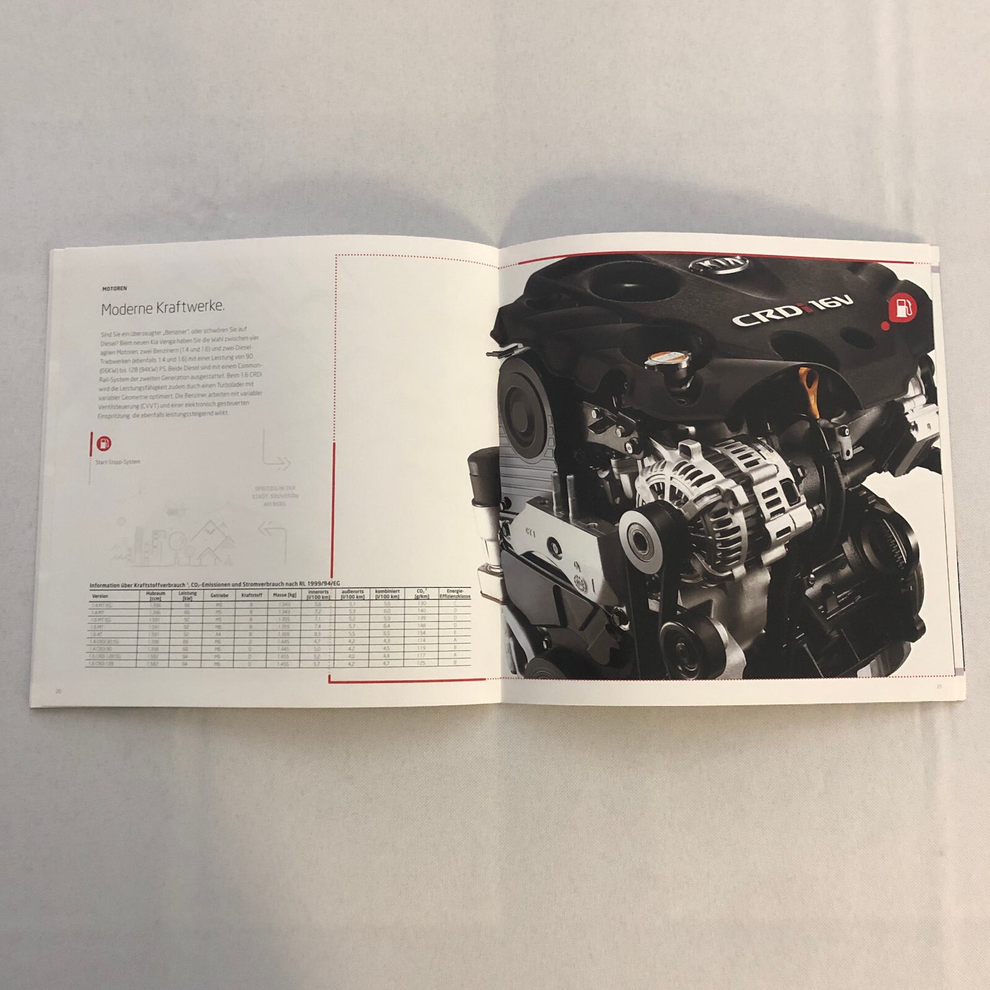 2012 Kia Venga Car Sales Brochure Catalog with Price List GERMAN Market