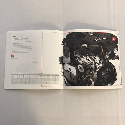 2012 Kia Venga Car Sales Brochure Catalog with Price List GERMAN Market