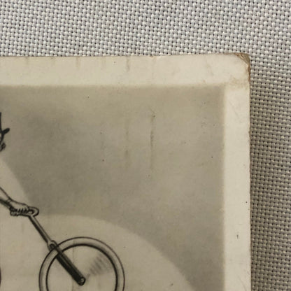 Circus Performer Bicycle Balancing Act Vintage Photo Photograph Les Novello